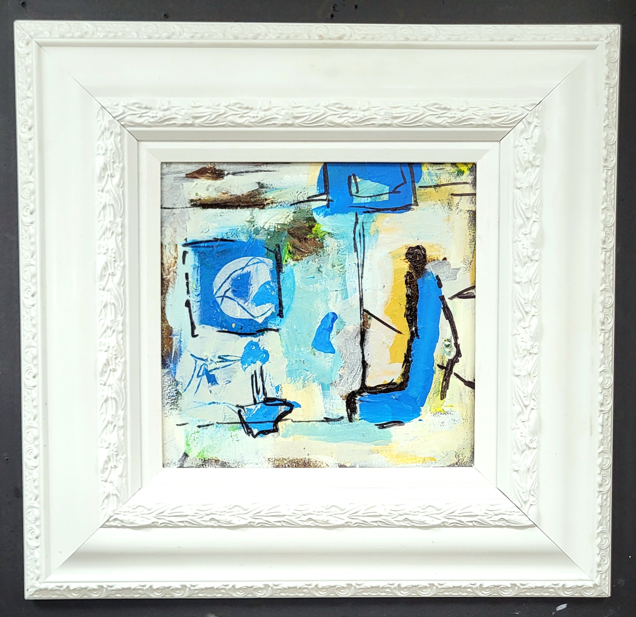 Laundry Day framed architectural panel