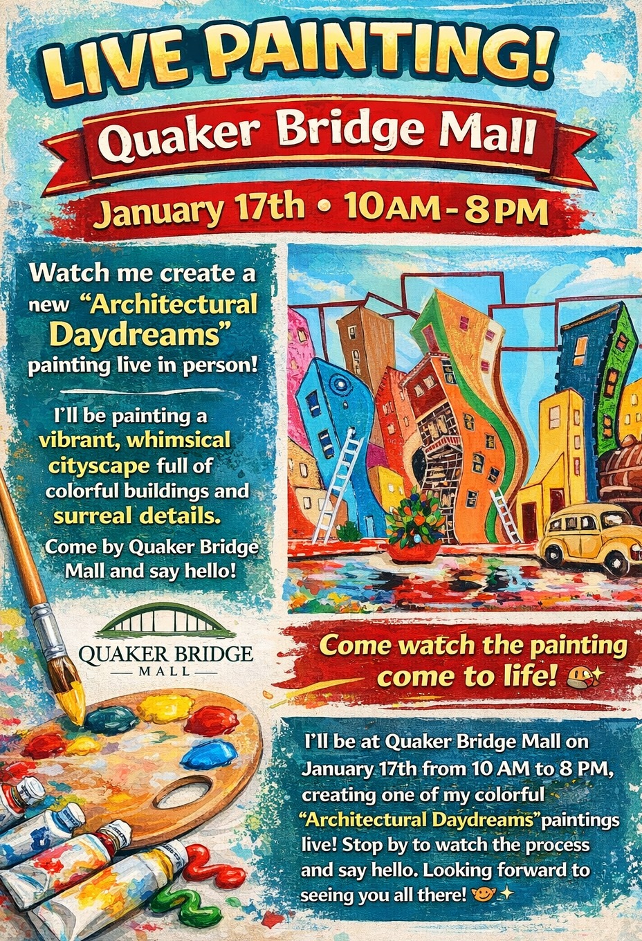 Live Painting at Quaker Bridge Mall
